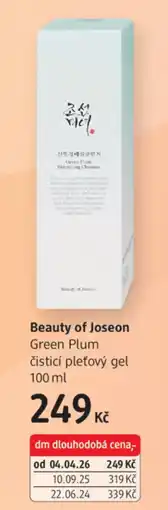 dm drogerie Beauty of Joseon Green Plum čisticí pleťový gel nabídka