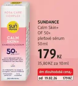 dm drogerie SUNDANCE Calm Skin+ OF 50+ pleťové sérum nabídka