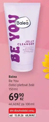dm drogerie Balea Be You čisticí pleťové želé nabídka
