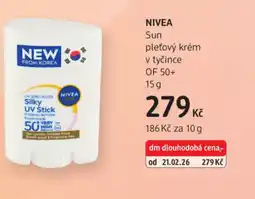 dm drogerie NIVEA Sun pleťový krém v tyčince OF 50+ nabídka