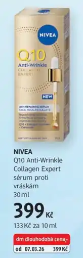 dm drogerie NIVEA Q10 Anti-Wrinkle Collagen Expert sérum proti vráskám nabídka