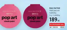 dm drogerie MAX FACTOR 2000 pop art tvářenka nabídka