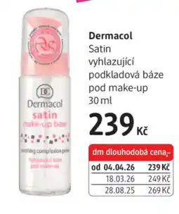 dm drogerie Dermacol Satin vyhlazující podkladová báze pod make-up nabídka