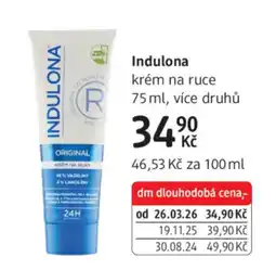 dm drogerie Indulona krém na ruce nabídka