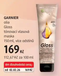 dm drogerie GARNIER olia Gloss tónovací vlasová maska nabídka