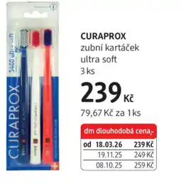 dm drogerie CURAPROX zubní kartáček ultra soft nabídka
