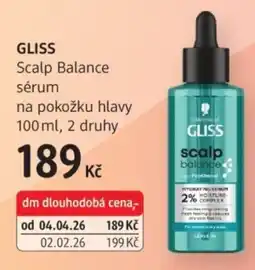 dm drogerie GLISS Scalp Balance sérum na pokožku hlavy nabídka