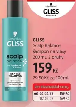 dm drogerie GLISS Scalp Balance šampon na vlasy nabídka