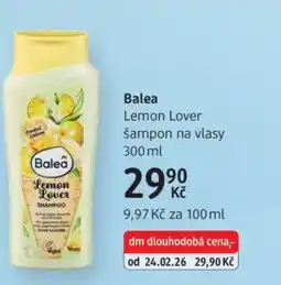 dm drogerie Balea Lemon Lover šampon na vlasy nabídka