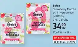 dm drogerie Balea Strawberry Matcha oční hydrogelové polštářky nabídka