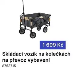 Decathlon Skládací vozík na kolečkách na převoz vybavení nabídka