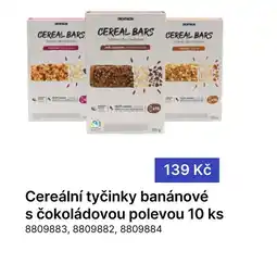 Decathlon Cereální tyčinky banánové s čokoládovou polevou nabídka