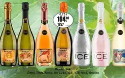 Adam Mucha sekt Demi, Brut, Rosé, De Luxe, ICE, ICE rosé, Nealko nabídka