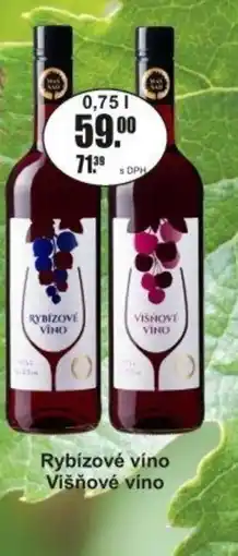 Adam Rybízové víno Višňové víno nabídka
