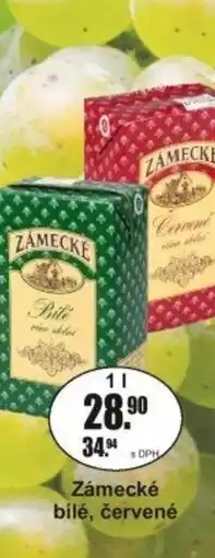 Adam Zámecké bílé, červené nabídka