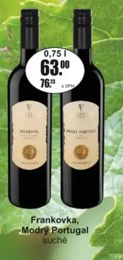 Adam Frankovka, Modrý Portugal suché nabídka