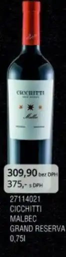 Adam Cicchitti malbec grand reserva nabídka