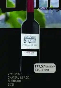 Adam Château le roc bordeaux nabídka