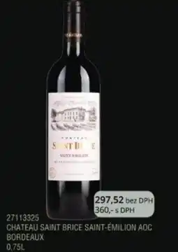 Adam Chateau saint brice saint-émilion aoc bordeaux nabídka