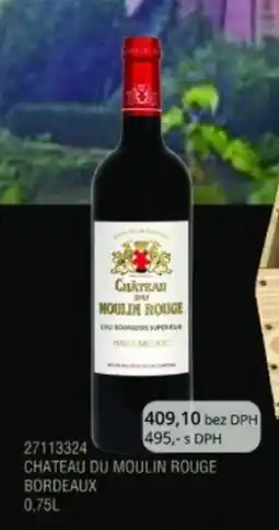 Adam Chateau du moulin rouge bordeaux nabídka