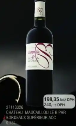 Adam Chateau maucaillou le b par bordeaux supérieur AOC nabídka