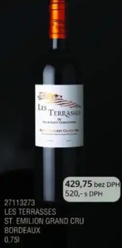 Adam Les terrasses st. emilion grand cru bordeaux nabídka
