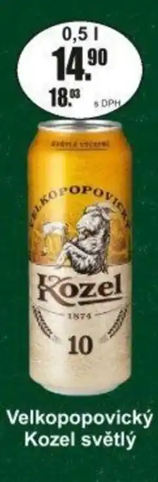 Adam Velkopopovický Kozel světlý nabídka