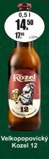 Adam Velkopopovický Kozel 12 nabídka
