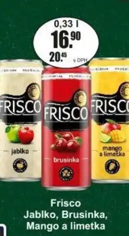 Adam Frisco Jablko, Brusinka, Mango a limetka nabídka