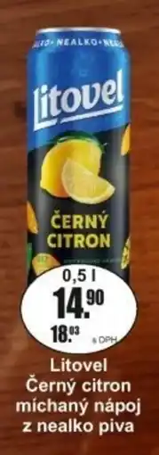 Adam Litovel Černý citron míchaný nápoj z nealko piva nabídka