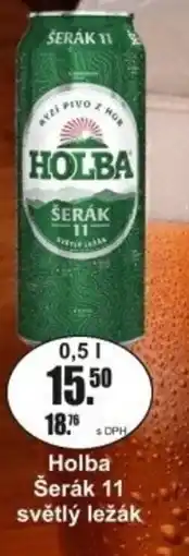 Adam Holba Šerák 11 světlý ležák nabídka