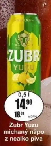 Adam Zubr Yuzu míchaný nápo z nealko piva nabídka