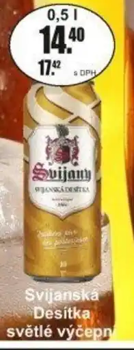 Adam Svijanská Desítka světlé výčepni nabídka