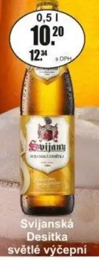 Adam Svijanská Desítka světlé výčepní nabídka