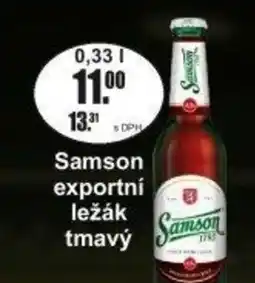 Adam Samson exportní ležák tmavý nabídka