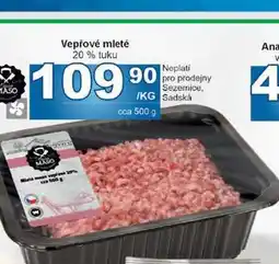 Jip Vepřové mleté 20% tuku nabídka