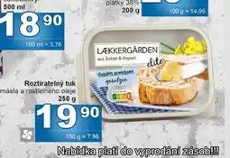 Jip Roztíratelný tuk másla a rostlinného oleje nabídka