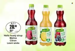 Adam Hello hustý sirup Malina Citron Lesní směs nabídka