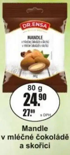 Adam Dr.Ensa Mandle v mléčné čokoládě a skořici nabídka