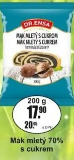 Adam Dr.Ensa Mák mletý 70% s cukrem nabídka