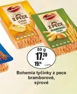 Adam Bohemia tyčinky z pece bramborové, sýrové nabídka