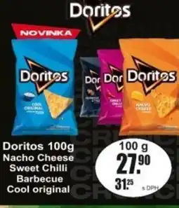 Adam Doritos Nacho Cheese Sweet Chilli Barbecue Cool original nabídka