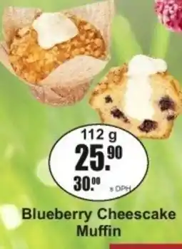 Adam Blueberry Cheescake Muffin nabídka