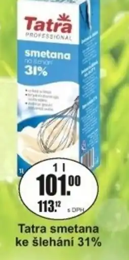 Adam Tatra smetana ke šlehání 31% nabídka