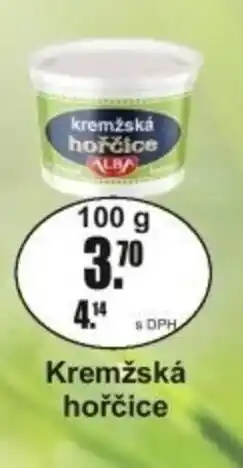 Adam Alba Kremžská hořčice nabídka