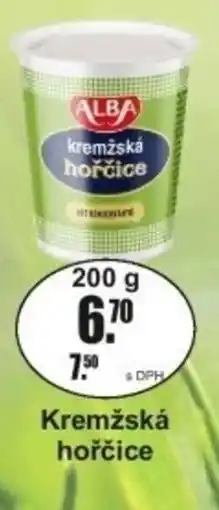 Adam Alba Kremžská hořčice nabídka