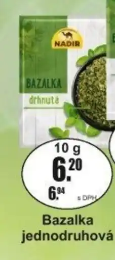 Adam Nadir Bazalka jednodruhová nabídka