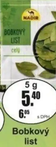 Adam Nadir Bobkový list nabídka