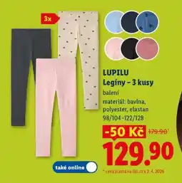Lidl Lupilu Legíny – 3 kusy nabídka