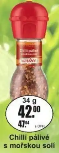 Adam Kotanyi Chilli pálivé s mořskou solí nabídka
